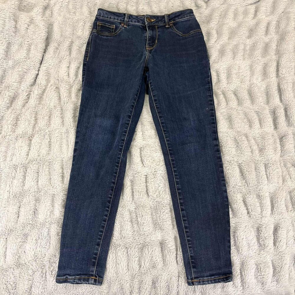 Maurices Jeans Women’s Size Small Short Skinny Mid Rise Blue Denim Stretch
